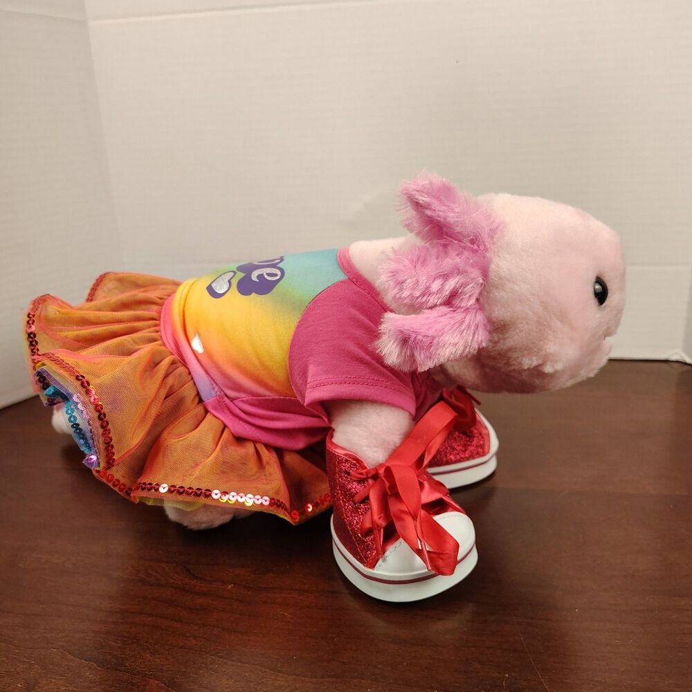 19" Build-A-Bear Axolotl with Outfit & Shoes 🩷🦎